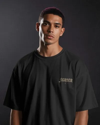 Fighter Warrior Oversized T-Shirt — view 3