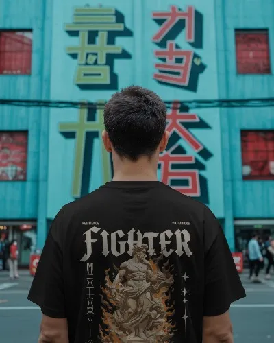 Fighter Warrior Oversized T-Shirt — view 5