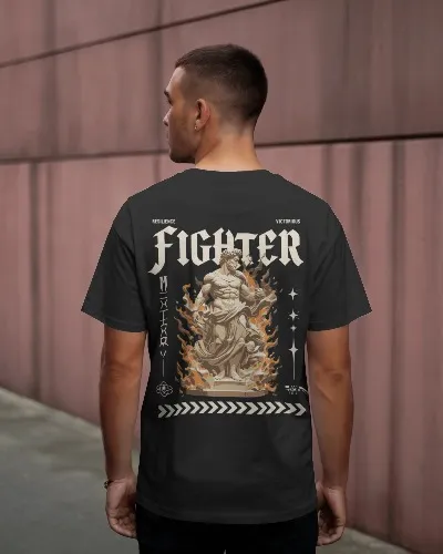 Fighter Warrior Oversized T-Shirt — view 4