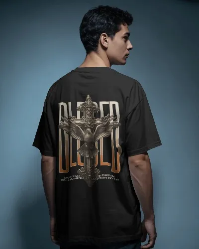 Divine Cross Oversized T-Shirt — view 3