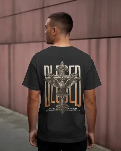 Divine Cross Oversized T-Shirt — view 2