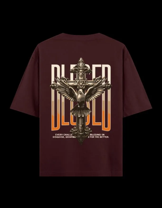 Divine Cross Oversized T-Shirt — view 8